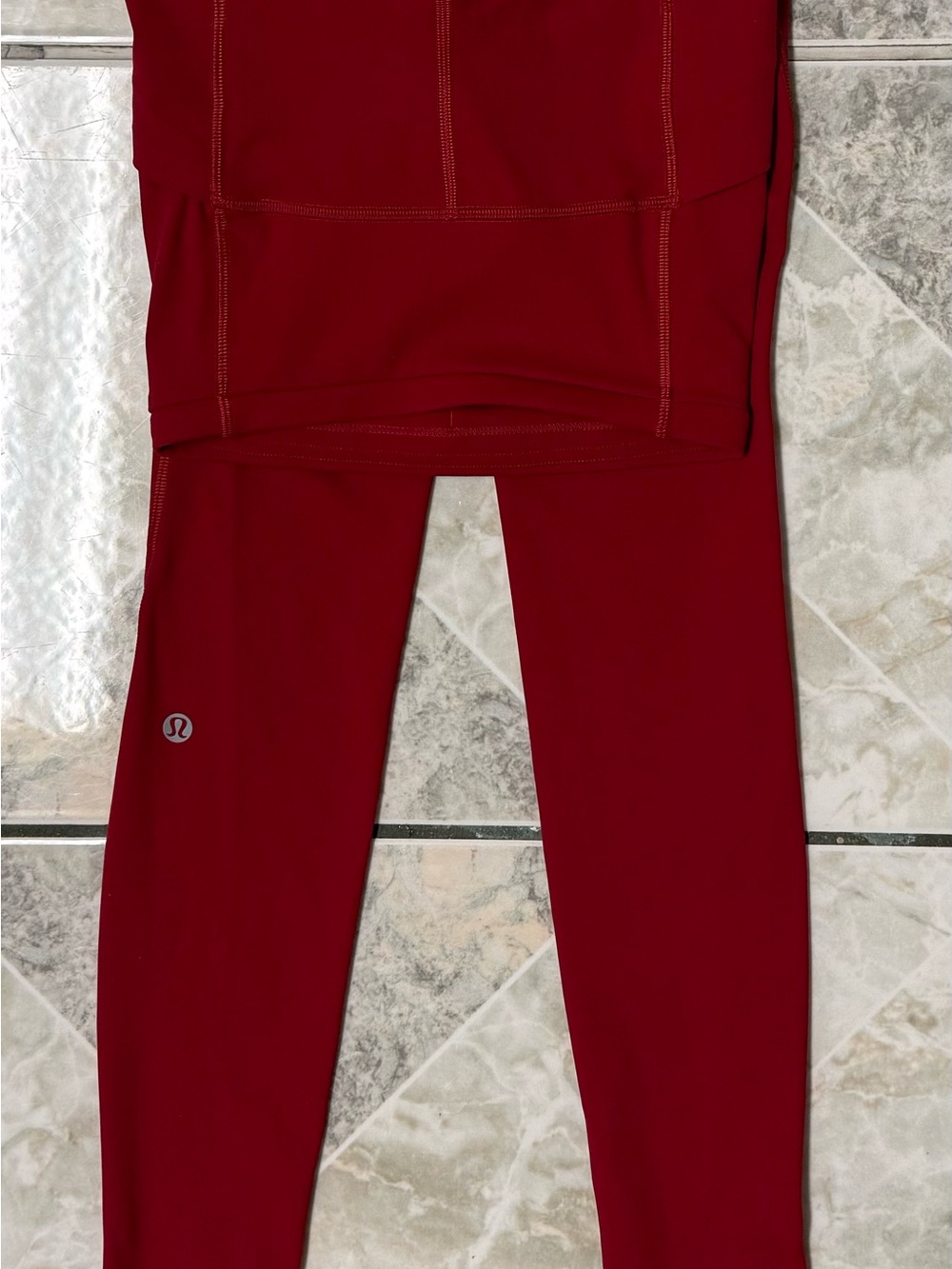 lululemon athletica Red Athletic Leggings